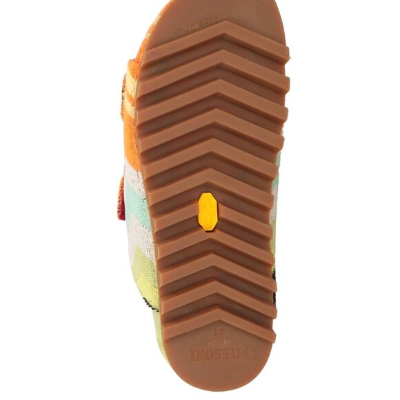 $1398 Missoni Men\'s Orange Sandals Textile Fibers-100% Authentic (Rare) US9-EU42
